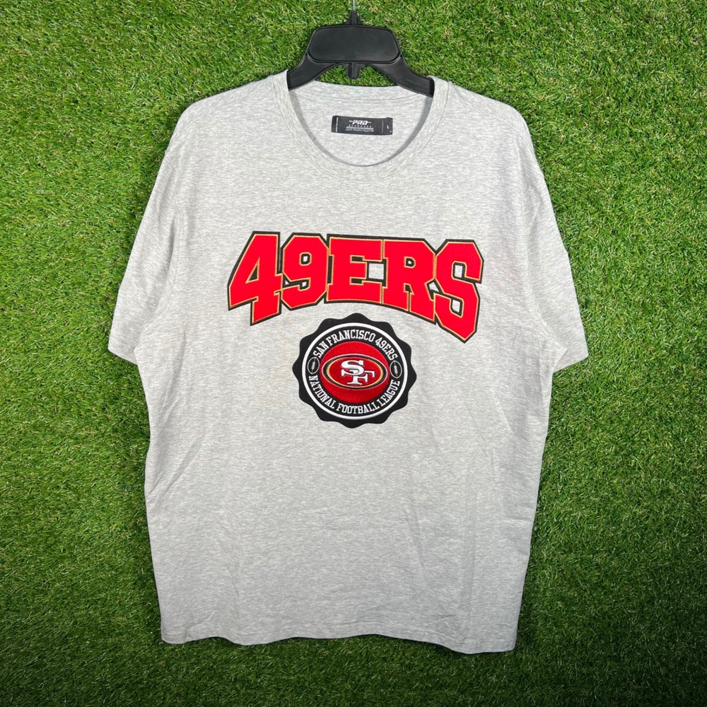Pro Standard San Francisco‎ 49ers T Shirt Mens Large Heather Grey Graphic NFL L